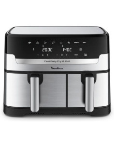 Freidora por Aire Airfryer / Sin Aceite Moulinex Dual Easy Fry & Grill/ 2450W/ Capacidad 8.3L