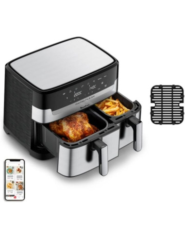 Freidora por Aire Airfryer / Sin Aceite Moulinex Dual Easy Fry & Grill/ 2450W/ Capacidad 8.3L