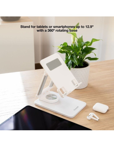 Soporte para Smartphone/Tablet TooQ PH-HERMES-LUNA/ Blanco