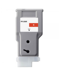 Canon PFI206 Rojo Cartucho de Tinta Pigmentada Generico - Reemplaza 5309B001/PFI-206R