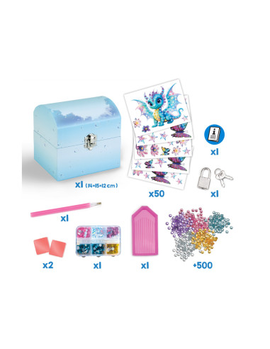 Cofre maped creativ diamond painting