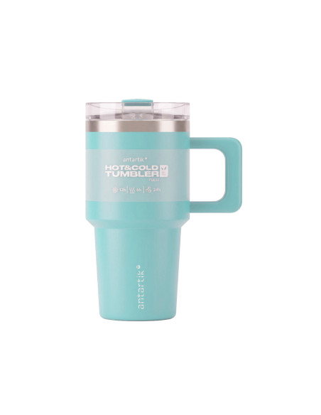 Taza termica asa antartik pulse isotermica tapa hermetic acero inoxidable pajita libre de bpa azul celeste 570 ml