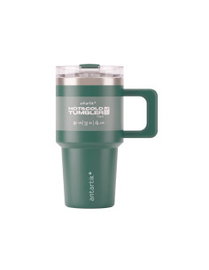 Taza termica asa antartik pulse isotermica tapa hermeticacero inoxidable pajita libre bpa verde militar 570 ml