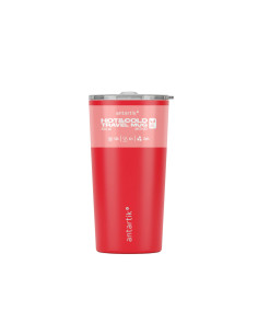 Vaso termico antartik mono tapa hermetica acero inoxidable libre de bpa rojo 520 ml
