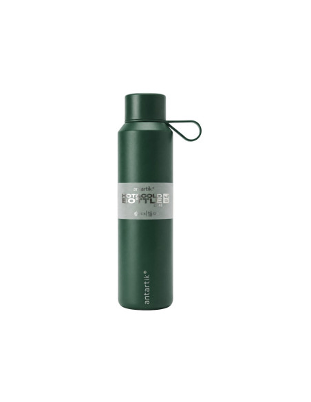 Botella portaliquidos antartik core isotermica acero inoxidable libre de bpa verde militar 600 ml