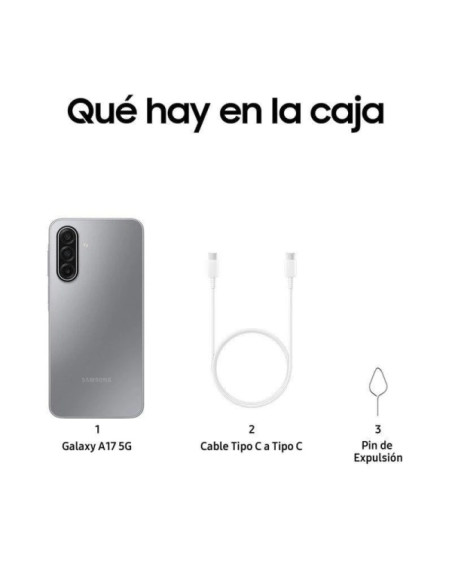 Samsung Galaxy A17 5G Smartphone 6,7" Super AMOLED - 4GB - 128GB - Camara 50 MP - Bateria 5000mAh - Color Gris