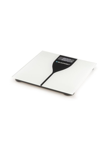 Blaupunkt Bascula Corporal - Capacidad 180kg - Pantalla Digital - Vidrio Templado - Encendido y Apagado Automatico - Color Blanc