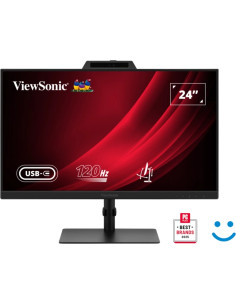 ViewSonic VG2441V Monitor LED 27" IPS FHD - Respuesta 4ms - Altavoces 4W - Webcam - Ajustable en Altura, Giratorio e Inclinable