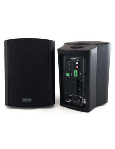 Approx Altavoces Autoamplificados 60W RMS Bluetooth - RCA, Jack 3.5mm, 5 Pin - Incluye Soportes de Pared - Color Negro 2