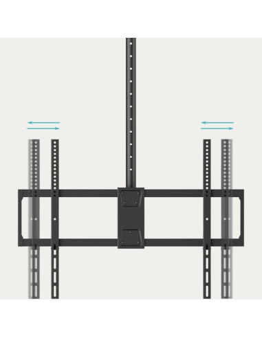 Soporte de Techo Giratorio/ Inclinable TooQ LPCE11100TSLI-B para TV de 50-100"/ hasta 80kg