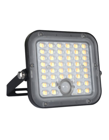 Elbat EB0573 Foco Led Solar 10W - 1500LM - CCT 3000K/6000K - Luz Calida y Fria - Sensor de Movimiento