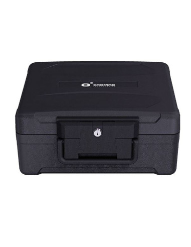 Cromad Firebox M1 Caja Fuerte - Resistente a Fuego y Agua - Cerradura de Llave - Diseño Robusto y Portatil - 170x390x365mm