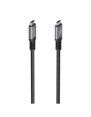 Aisens Cable USB-C Macho - Soporta hasta 240W - Longitud 0.5m - Velocidad de Transferencia hasta 40Gbps - Resolucion 8K - Alumin