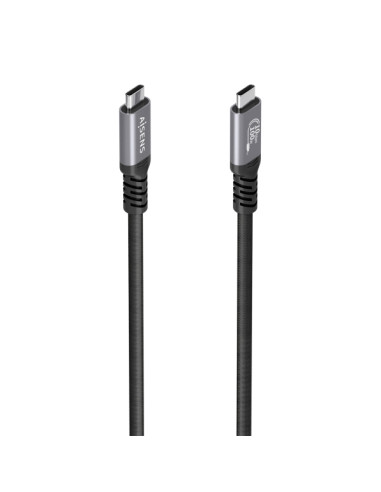 Aisens Cable USB-C Macho - Soporta hasta 100W - Longitud 4m - Velocidad de Transferencia hasta 10Gbps - Resolucion 8K - Aluminio