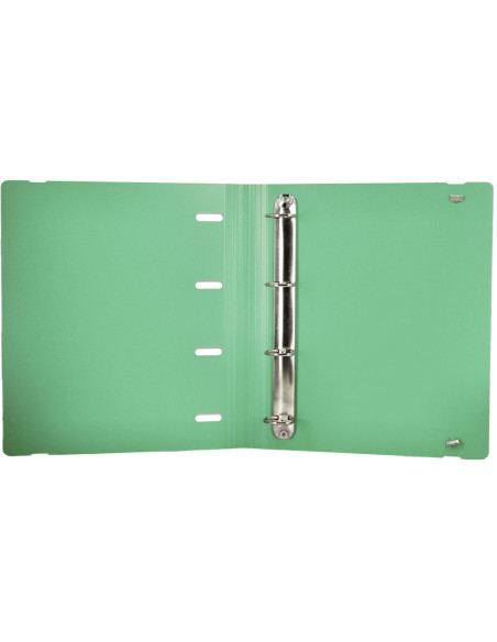 Carpeta 4 anillas de 35 mm mixtas antartik a4 foam color verde matcha