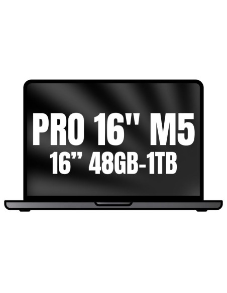 Apple Macbook Pro 16"/ M5 Pro 18-Core CPU/ 48GB/ 1TB SSD/ 20-Core GPU/ Negro Espacial