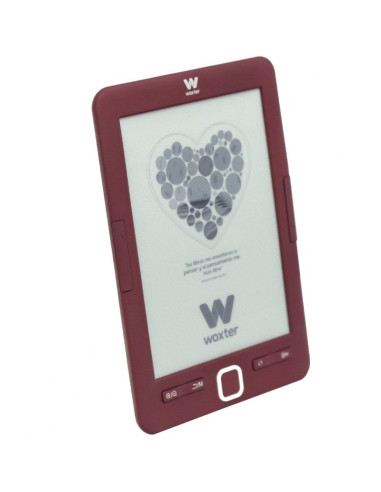 Libro Electrónico Ebook Woxter Scriba 195/ 6"/ Tinta Electrónica/ Rojo