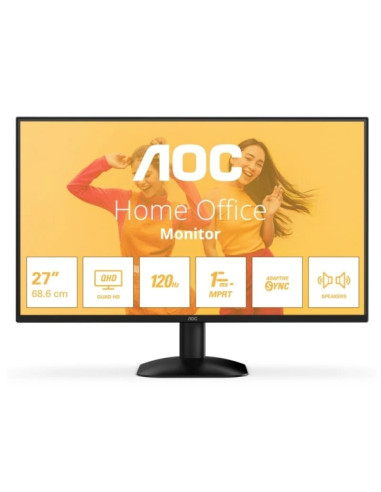 AOC Q27B35S3 Monitor 27" LED IPS QHD 124Hz HDR10 - Respuesta 4ms - HDMI, Displayport - VESA 100x100mm - Color Negro