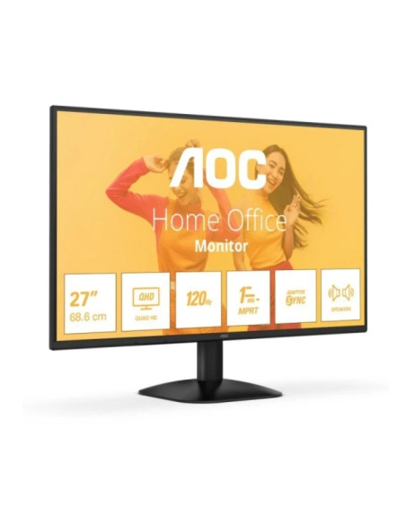 AOC Q27B35S3 Monitor 27" LED IPS QHD 124Hz HDR10 - Respuesta 4ms - HDMI, Displayport - VESA 100x100mm - Color Negro
