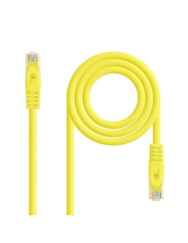 Cable de Red RJ45 UTP Nanocable 10.20.1800-L25-Y Cat.6A/ LSZH/ 25cm/ Amarillo