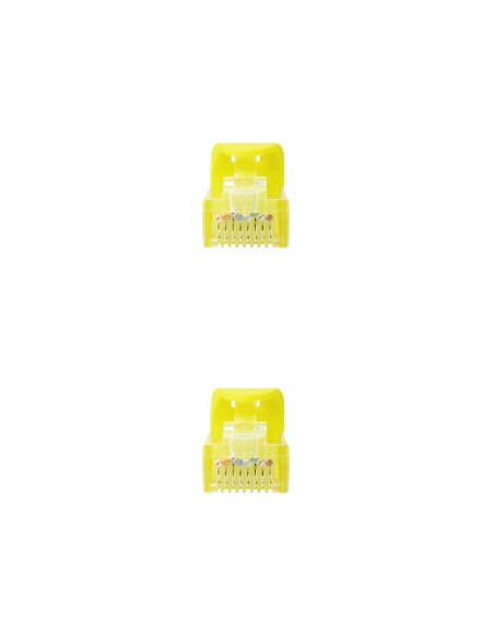 Cable de Red RJ45 UTP Nanocable 10.20.1800-L25-Y Cat.6A/ LSZH/ 25cm/ Amarillo