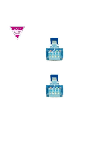 Cable de Red RJ45 SFTP Nanocable 10.20.1701-BL Cat.7/ 1m/ Azul
