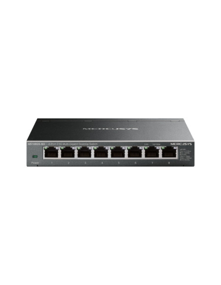Mercusys MS108GS-M2 Switch 5 Puertos 2.5 Gigabit - Multi-Gigabit 10/100/1000/2500 - Auto-Negociacion - Color Negro