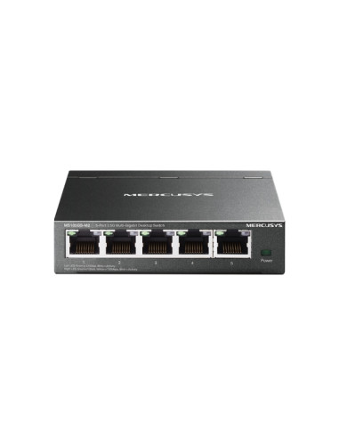 Mercusys MS105GS-M2 Switch 5 Puertos 2.5 Gigabit - Multi-Gigabit 10/100/1000/2500 - Auto-Negociacion - Color Negro