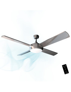 Cecotec EnergySilence Aero 570 Ventilador de Techo con 4 Aspas y Luz LED Integrada - 60W - Diametro de 52"" - Mando a Distancia