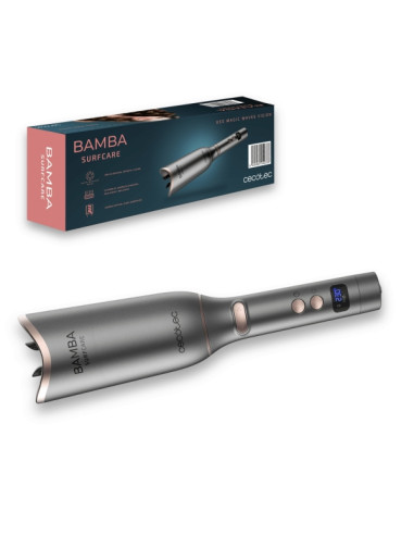 Cecotec Bamba SurfCare 850 Magic Waves Vision Rizador de Pelo Automatico - Pantalla LCD - Temperatura de 130 a 230 C - Funcion M