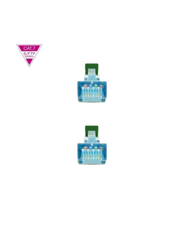 Cable de Red RJ45 SFTP Nanocable 10.20.1702-GR Cat.7/ 2m/ Verde