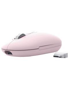 Ratón Inalámbrico Trust Seron 26206/ Batería recargable/ Hasta 3200 DPI/ Rosa