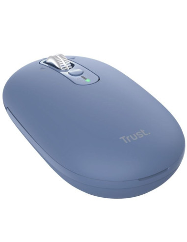 Ratón Inalámbrico Trust Seron 26020/ Batería recargable/ Hasta 3200 DPI/ Azul
