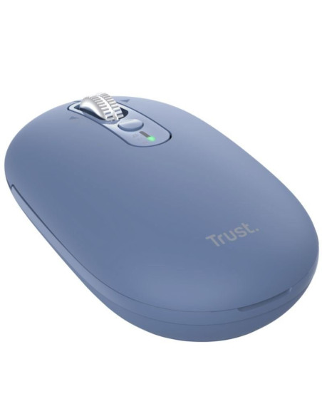 Ratón Inalámbrico Trust Seron 26020/ Batería recargable/ Hasta 3200 DPI/ Azul