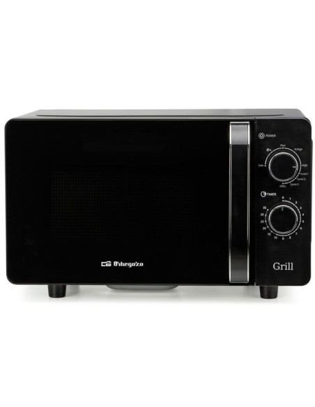 Microondas Orbegozo MIG 2071 CE/ 700W/ Capacidad 20L/ Función Grill/ Negro