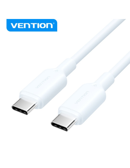 Vention Cable USB - Conexion USB-USB - Contactos Niquelados - Potencia 60W - Corriente Max. 3A - Color Azul