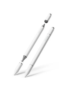 Vention Lapiz Digital 3 en 1 para Tablet y Smartphone - Recargable - Acero Inoxidable - Magnetico - Aluminio - Triple Punta - 9x