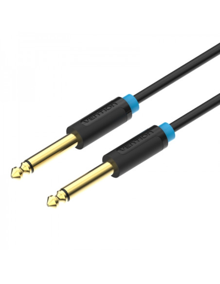 Vention Cable Estereo Jack 6.5 Macho a Jack 6.5 Macho - 5m - Color Negro
