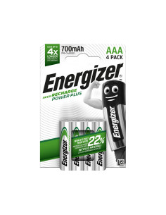 Pila energizer recargable power plus aaa blister de 4 unidades
