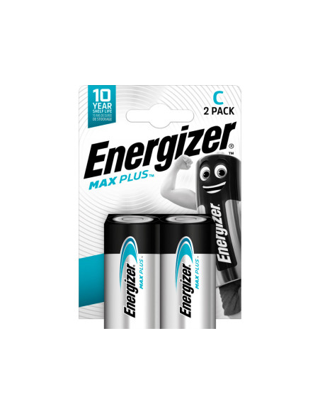 Pila energizer alcalina max plus c blister de 2 unidades