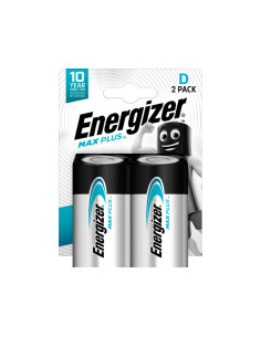 Pila energizer alcalina max plus d blister de 2 unidades