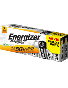 Pila energizer alcalina power aa blister de 16 unidades