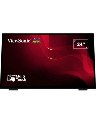 ViewSonic TD2465 Monitor Tactil 23.8" LED FHD 60Hz - Hasta 10 Puntos de Contacto - Respuesta 7ms - Altavoces 4W - HDMI, Display