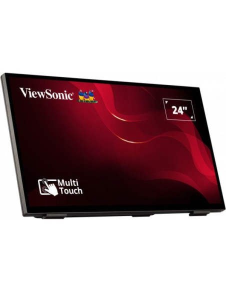 ViewSonic TD2465 Monitor Tactil 23.8" LED FHD 60Hz - Hasta 10 Puntos de Contacto - Respuesta 7ms - Altavoces 4W - HDMI, Display