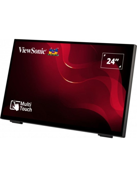 ViewSonic TD2465 Monitor Tactil 23.8" LED FHD 60Hz - Hasta 10 Puntos de Contacto - Respuesta 7ms - Altavoces 4W - HDMI, Display