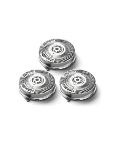 Philips Pack de 3 Cabezales de Recambio para Afeitadoras Serie 5000 - Cuchillas Autoafilables - Seguimiento de Contornos - Color