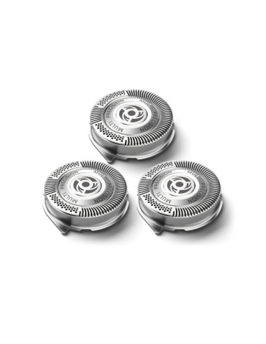 Philips Pack de 3 Cabezales de Recambio para Afeitadoras Serie 5000 - Cuchillas Autoafilables - Seguimiento de Contornos - Color