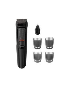 Philips Serie 3000 Recortadora de Barba Inalambrica - Incluye Accesorios - Recargable - Cuchillas Autoafilables de Acero - Inclu