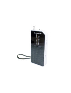 Thomson RT205 Radio FM/AM Portatil Analogica - Antena Telecopica - Color Blanco/Negro