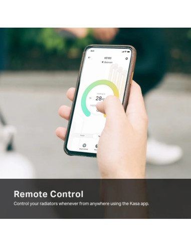 TP-Link Kasa KE100 KIT Smart Termostato de Radiador Inteligente con Centralita - WiFi - Temporizador - Proteccion contra Heladas